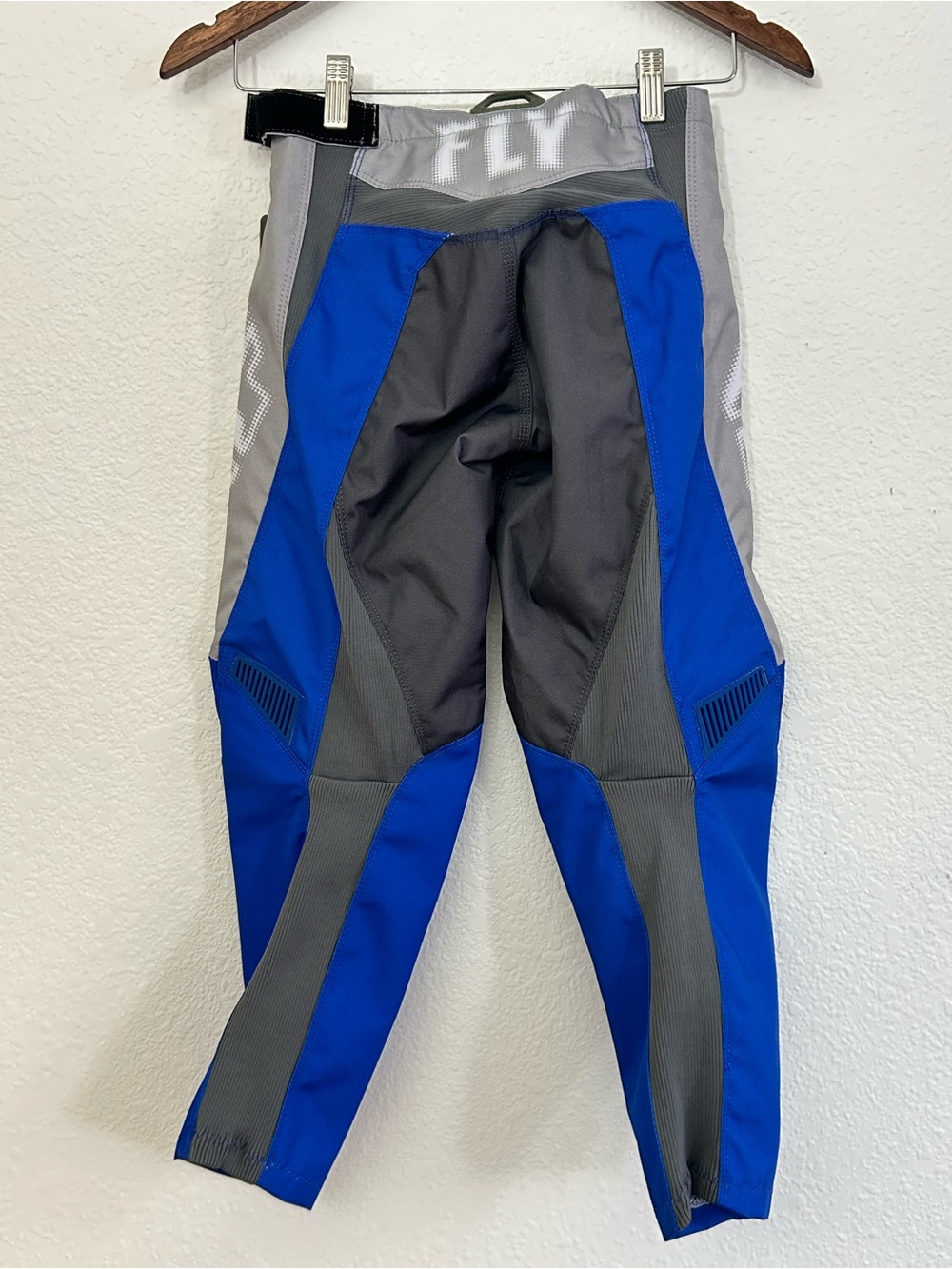 NEW FLY RACING F-16 Youth Motocross Pants Grey/Blue - Picture 2 of 12